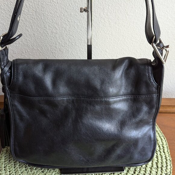 Coach Patricia Black Leather Legacy Shoulder Bag D1276-19921 EUC - Picture 3 of 10